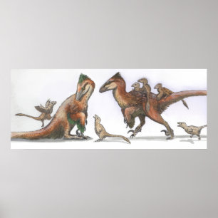 Póster Familia Deinonychus