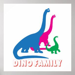 Póster Familia Dino