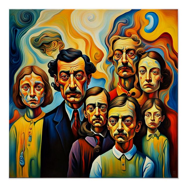 Póster Familia disfuncional 2 (Anverso)