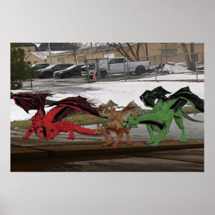 Póster Familia Dragon