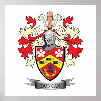 Póster Familia Duncan Crest Coat of Arms