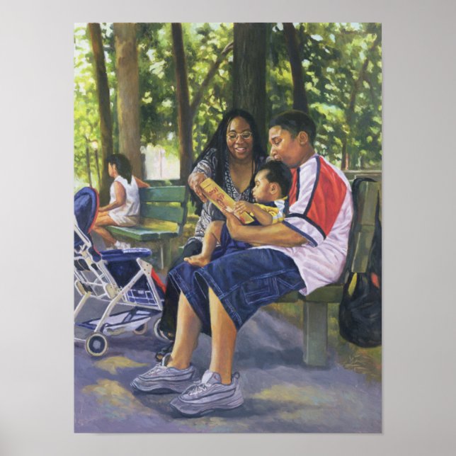 Póster Familia en el parque 1999 (Frente)