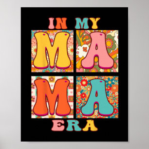 Póster Familia en la era de mi mamá Groovy Floral