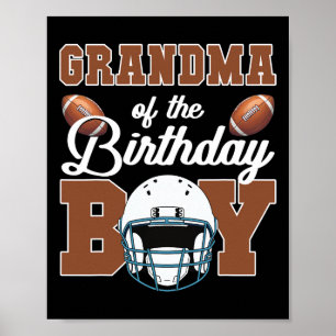 Póster Familia Fiesta De Fútbol Abuela De Nacimiento