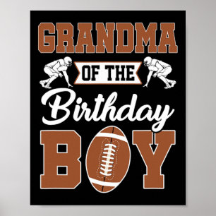 Póster Familia Fiesta De Fútbol Abuela De Nacimiento