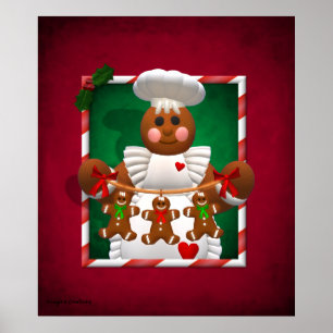 Póster Familia Gingerbread: Chica de panadería