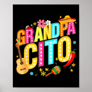 Póster familia Grandpacito cinco de mayo coincidente mexi