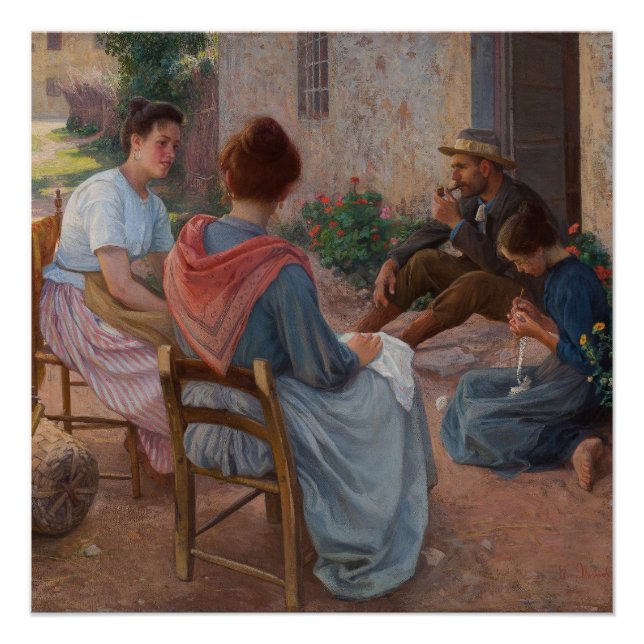Póster Familia italiana Elin Danielson Gambogi Painting a (Anverso)