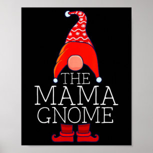 Póster Familia Mama Gnome Grupo de Navidades De Concordan
