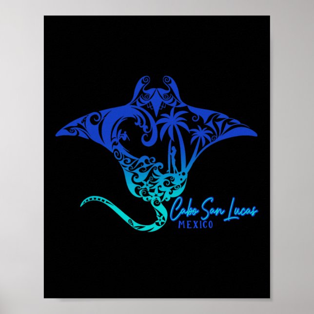 Póster Familia Matriz de Cabo San Lucas Mar Stingray Méxi (Frente)