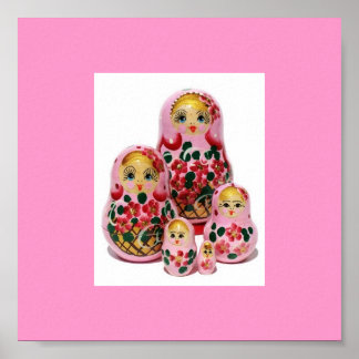 Póster Familia Matryoshka