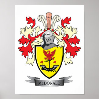 Póster Familia McDonald Crest Coat of Arms
