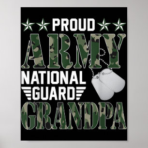 Póster Familia Militar Abuelo de la Guardia Nacional del 