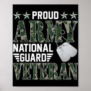 Póster Familia militar veterana de la guardia nacional de