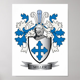 Póster Familia Miller Crest Coat of Arms