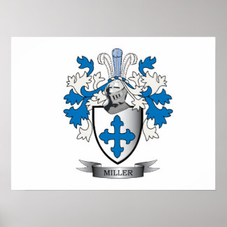 Póster Familia Miller Crest Coat of Arms
