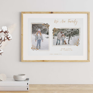 Póster Familia Mínima Blanca 2 Fotos Fancy Gold Brands