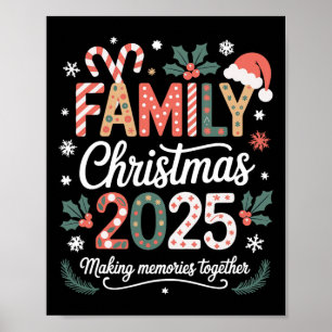 Póster Familia Navidades 2025 Equipo De Xmas De Coinciden