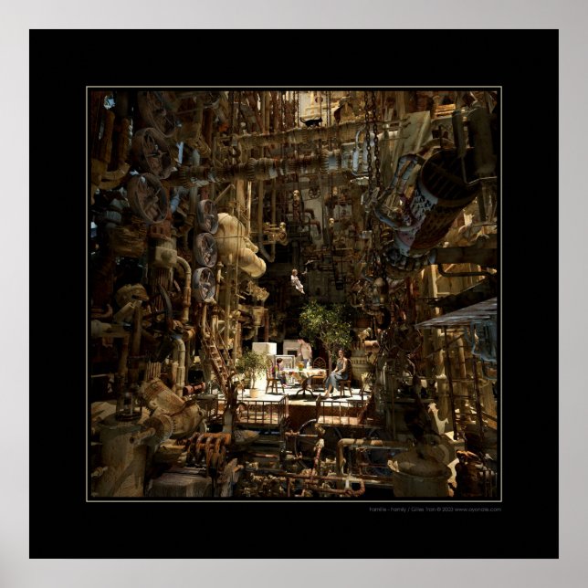 Póster Familia (noche) / Famille (unidad) (Frente)