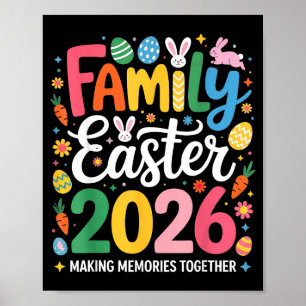 Póster Familia Pascua 2026 Squad Combinación Hombre Conej