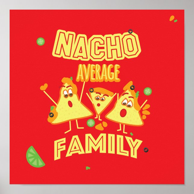 Póster Familia promedio de Nacho (Frente)