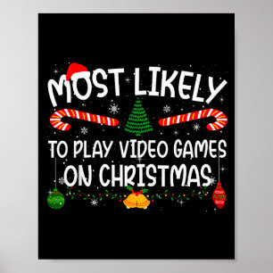 Póster Familia que más probablemente juegue videojuegos e