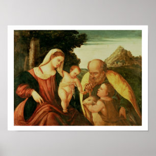 Póster Familia santa con St. John