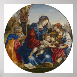 Póster Familia Santa - Filippino Lippi - c1490