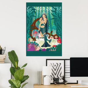 Póster Familia Sirena