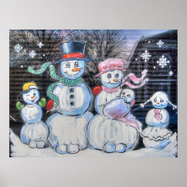 Póster Familia Snowman (Frente)