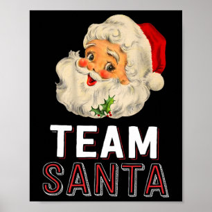 Póster Familia Team Santa Navidades coincidiendo con Paja
