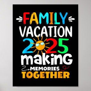 Póster Familia Vacaciones Familiares 2025 Familia de Vera