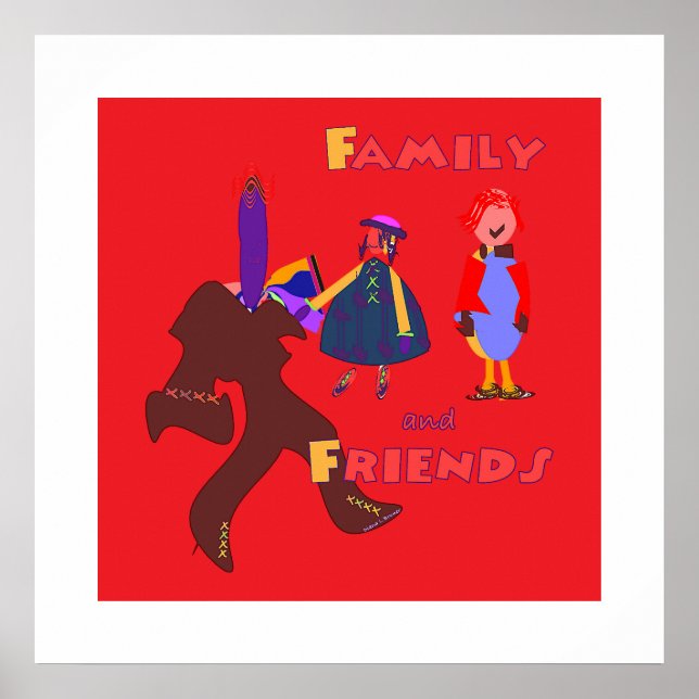 Póster Familia y Amigos (Frente)
