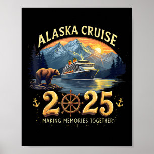 Póster Familia Y Grupo Adven Del Cruise Alaska 2025
