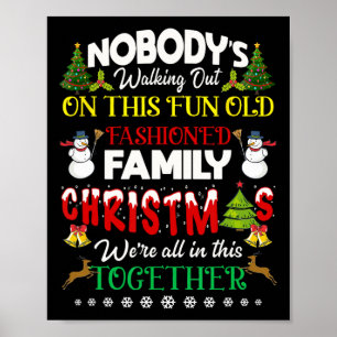 Póster Familiares Navidades estamos todos juntos en esto