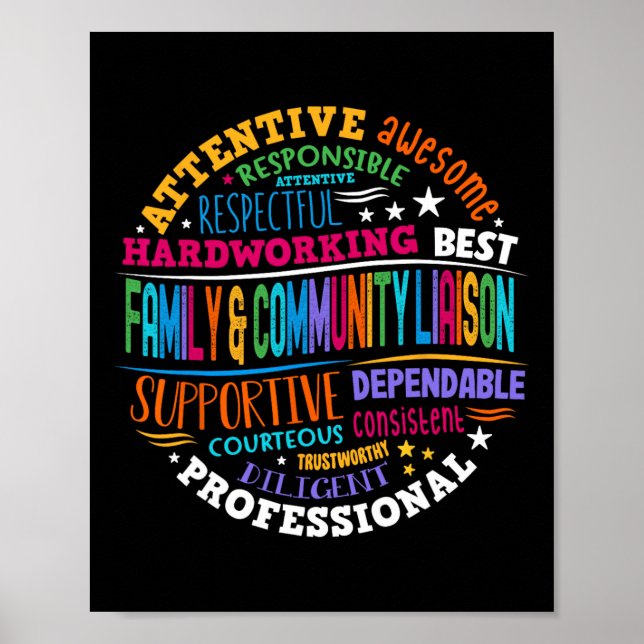 Póster Family And Community Liaison Back To School Squad  (Frente)