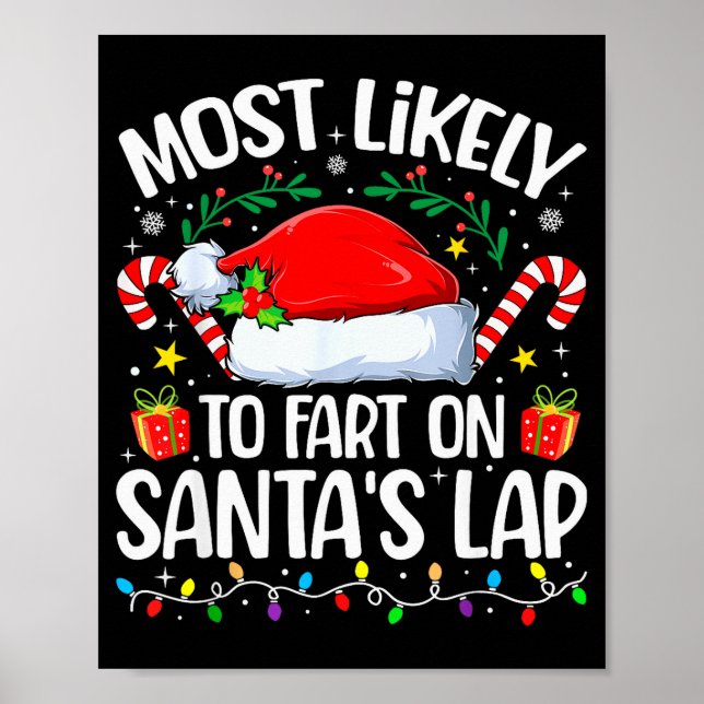 Póster Family Christmas Most Likely To Fart On Santa's La (Frente)