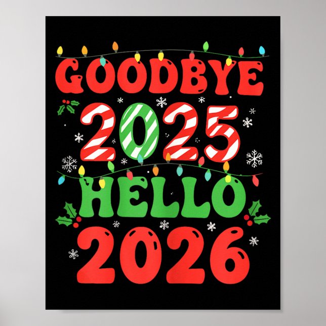 Póster Family Christmas Shirts Matching 2025, Funny Nye H (Frente)