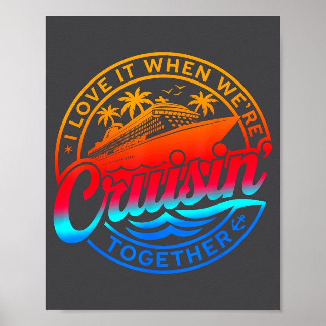 Póster Family Cruise 2026 I Love It When We're Cruisin' T (Frente)