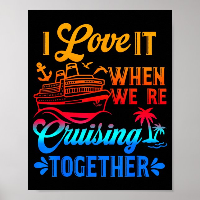 Póster Family Cruise 2026 I Love It When We're Cruisin' T (Frente)