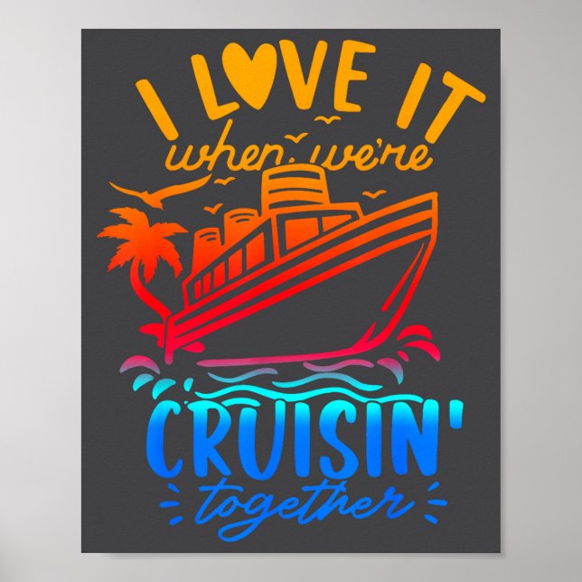 Póster Family Cruise 2026 I Love It When We're Cruisin' T (Frente)