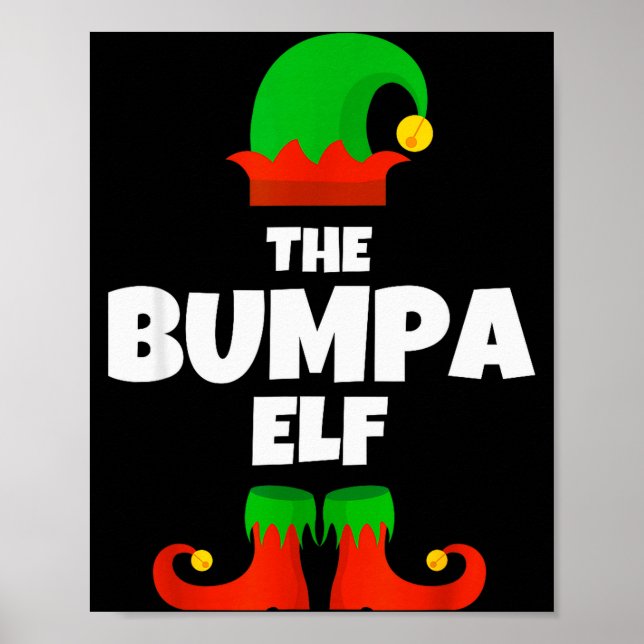 Póster Family I'm The Bumpa Elf Christmas Matching Pajama (Frente)