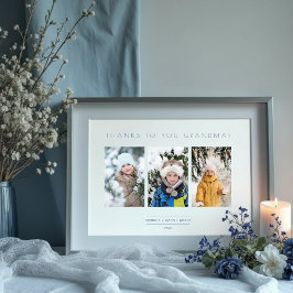Póster Family Minimalist 3 Photos Collage Keepsake
