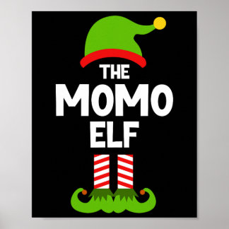 Póster Family Momo Elf Christmas Matching Pajama Funny