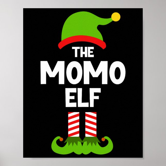 Póster Family Momo Elf Christmas Matching Pajama Funny  (Frente)