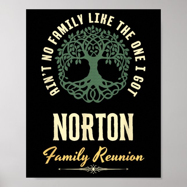 Póster Family Reunion 2025 Matching Design - Norton  (Frente)