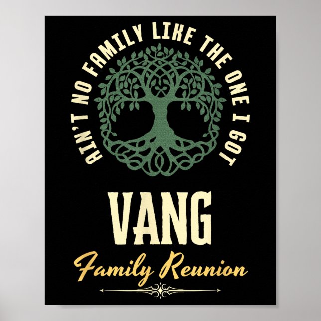 Póster Family Reunion 2025 Matching Design - Vang  (Frente)