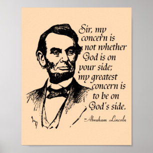 Póster Famosa cita de Lincoln