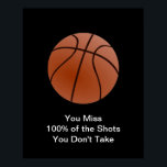 Póster Famosa cita motivacional Poster de baloncesto<br><div class="desc">Me Encanta Este Juego. Popular Deportes - Imagen de la pelota de baloncesto.</div>