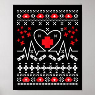 Póster Famosa Navidad suéter